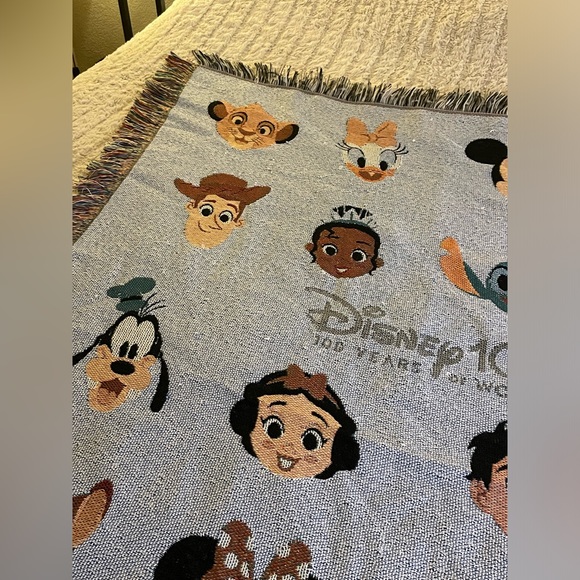 Disney 100 Woven Tapestry Throw Blanket 48”x60” - Picture 2 of 10